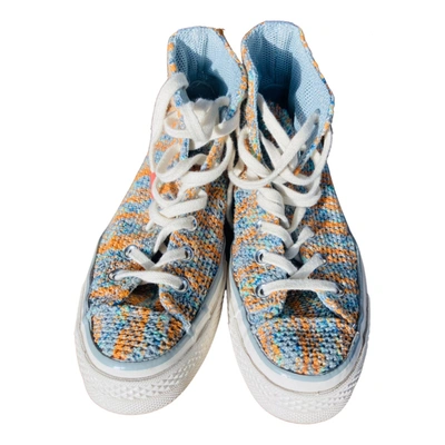 Pre-owned Converse Cloth Trainers In Multicolour