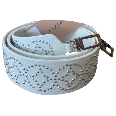 Pre-owned Alaïa Leather Purse In White