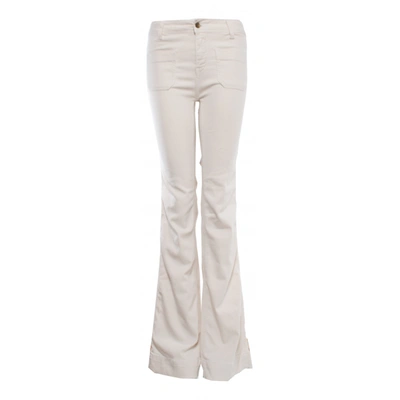 Pre-owned Virginie Castaway Jeans In White