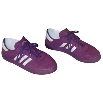 Pre-owned Adidas Originals Samba Low Trainers In Pink