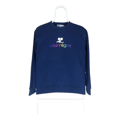 Pre-owned Courrèges Sweatshirt In Blue