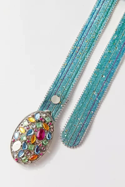 URBAN RENEWAL VINTAGE RHINESTONE OVAL BELT 