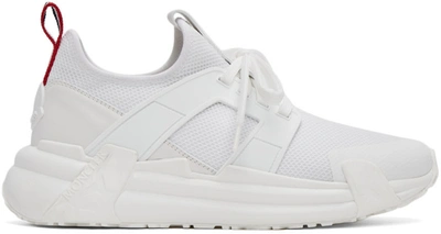 Moncler White Lunarove Sneakers In 001 White