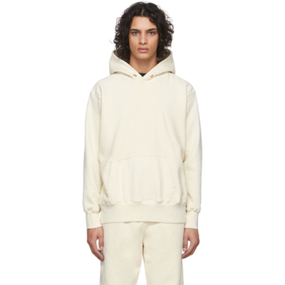 Les Tien Off-white Heavyweight Hoodie In Ivory