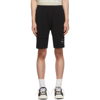 HELMUT LANG BLACK WAFFLE SHORTS