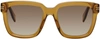 MARC JACOBS BROWN SQUARE SUNGLASSES