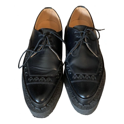 Pre-owned George Cox Leather Lace Ups In Black
