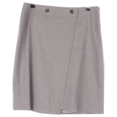 Pre-owned Peserico Wool Skirt In Grey