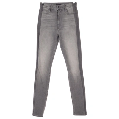 Pre-owned Mother Mboyfriend Jeans In Grey