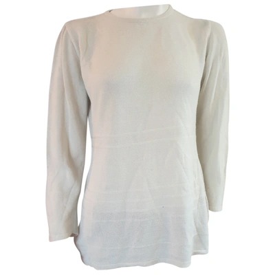 Pre-owned Rodier Wool Jumper In White