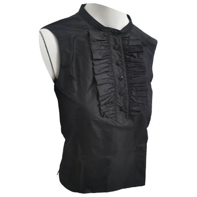 Pre-owned Chanel Silk Blouse In Black
