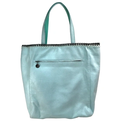 Pre-owned Stella Mccartney Leather Tote In Green