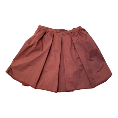 Pre-owned Carven Mini Skirt In Pink