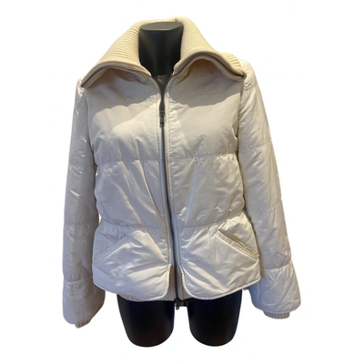 Pre-owned Valentino Wool Puffer In White