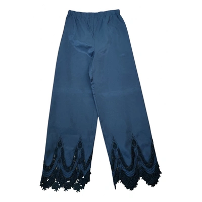 Pre-owned Callaghan Trousers In Black
