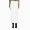 GOLDEN GOOSE WHITE FRAYED JEANS