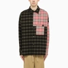 LOEWE GREEN AND PINK PLAID SHIRT