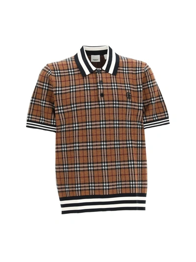 Burberry T-shirts & Vests In Birch Brown
