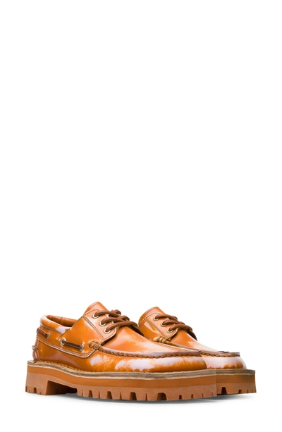 Camperlab Eki Boat Shoe In Multi - Brown