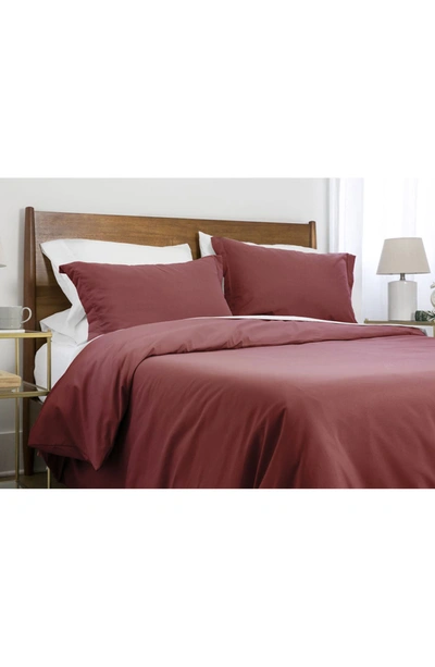 Southshore Fine Linens Luxury Essentials Duvet Cover Set In Marsala