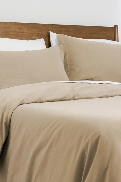 Southshore Fine Linens Luxury Essentials Duvet Cover Set In Warm Sand