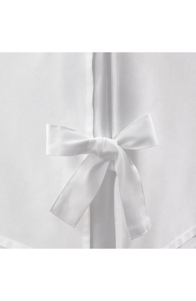 Laura Ashley King Corner Tie Ruffled Bedskirt In White