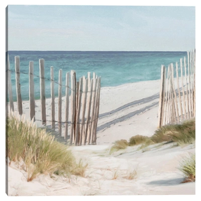 Masterpiece Coastal Retreat Walk By Mark Chandon Wrapped Canvas Art Print | 35" X 35" | Lord & Taylor In Multicolor