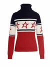 Perfect Moment Chopper Star Roll-neck Merino-wool Sweater In Multicolor