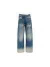 R13 R 13 WIDE LEG CROSSOVER JEANS