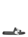 Alexander Mcqueen Pool Slides In Nero