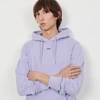 Sandro Hoodie Sweatshirt With Logo Embroidery In Mauve