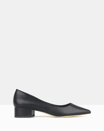 Betts Impulse Pointed Toe Block Heel Pumps In Black