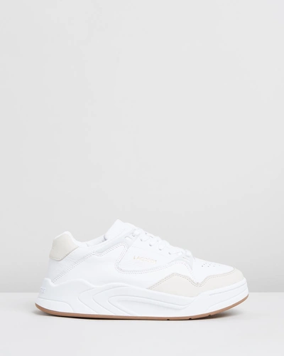 Lacoste Court Slam 319 Suede Mix Chunky Sneakers In White