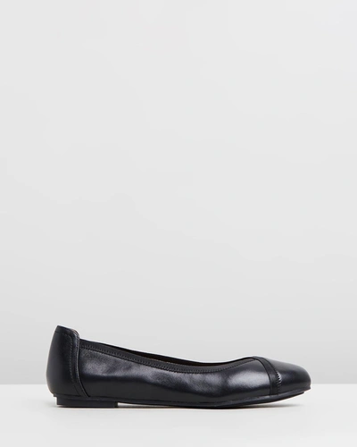 Vionic Caroll Ballet Flat Shoes - Wide In Black