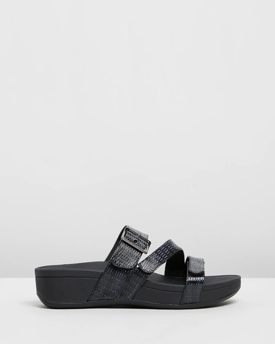 Vionic Rio Platform Sandals In Black