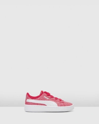 Puma Vikky Glitz 2 Infant In Red