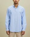 Polo Ralph Lauren Slim Fit Oxford Shirt Man Shirt Grey Size Xxl Cotton