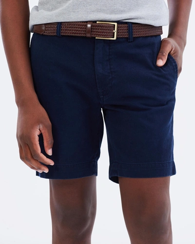 Polo Ralph Lauren Drawstring Cotton Bermuda Shorts In Blue