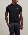 Polo Ralph Lauren Custom Slim Fit Stretch Mesh Polo Shirt In Polo Black