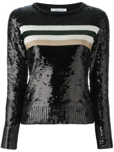 Aviu Aviù Sequin Embellished Jumper - Black