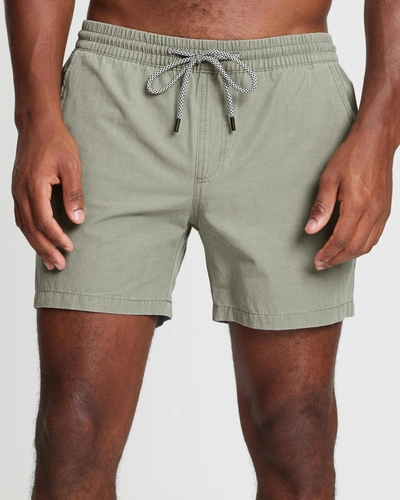 Staple Superior Staple Swim Shorts In Khaki