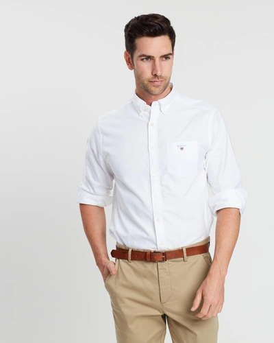 Gant The Oxford Regular Button Down Shirt In White