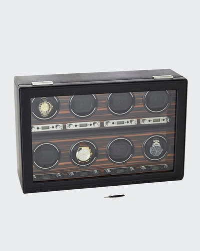 Wolf Roadster 8-piece Watch Winder In Black