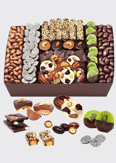 CHOCOLATE COVERED COMPANY PREMIUM BELGIAN CHOCOLATE COVERED CARAMEL NUT AND FRUIT TRAY