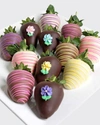 Chocolate Covered Company 12pc Spring Belgian Chocolate Covered Strawberries