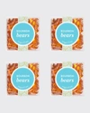 Sugarfina Bourbon Bears, Small Cube 4-piece Kit
