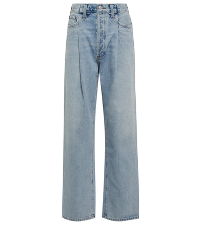 Agolde High-rise Tapered Jeans In Dimension