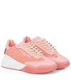 Stella Mccartney Logo-print Lace-up Sneakers In Pink