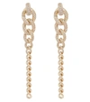 SHAY JEWELRY GRADUAL DROP LINK 18CT YELLOW GOLD AND DIAMONDS EARRINGS