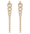 Shay Jewelry Gradual Drop Link 18ct Yellow Gold And Diamonds Earrings In Yellow Gold